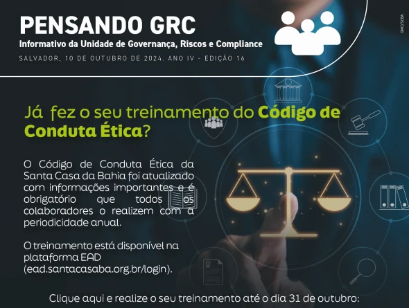 Já fez o seu treinamento do Código de Conduta Ética?