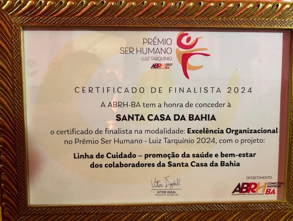 Santa Casa da Bahia é finalista em prêmio da ABRH-BA